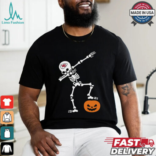 Skeleton Dabbing Kansas City Chiefs Halloween 2024 Shirt