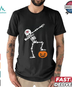 Skeleton Dabbing Kansas City Chiefs Halloween 2024 Shirt