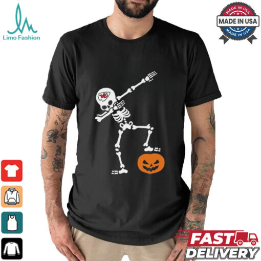 Skeleton Dabbing Kansas City Chiefs Halloween 2024 Shirt