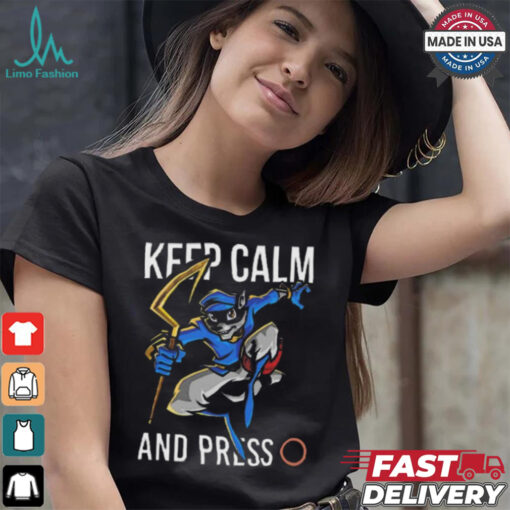 Sly cooper keep calm and press o shirt