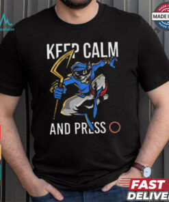 Sly cooper keep calm and press o shirt
