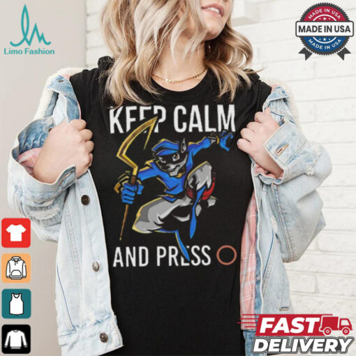 Sly cooper keep calm and press o shirt