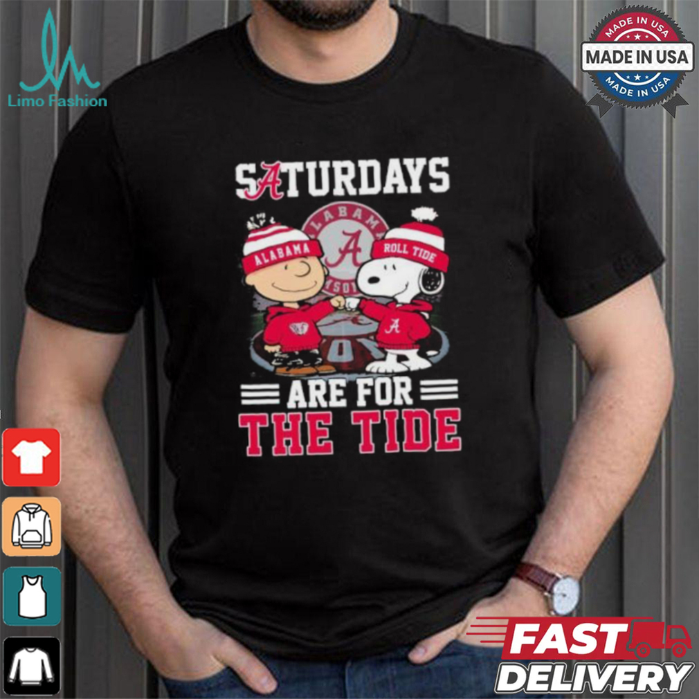 Snoopy And Charlie Brown X Alabama Crimson Tide Saturdays Are For The Tide Shirt Snoopy And Charlie Brown X Alabama Crimson Tide Saturdays Are For The Tide Shirt