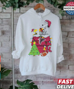 Snoopy And Woodstock Gift Atlanta Falcons Football Merry Christmas 2024 shirt