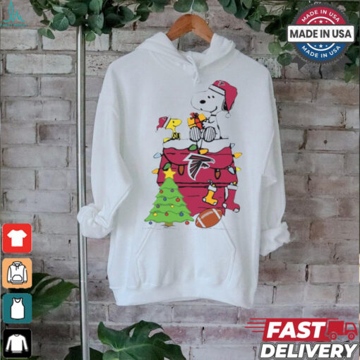 Snoopy And Woodstock Gift Atlanta Falcons Football Merry Christmas 2024 shirt