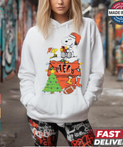Snoopy And Woodstock Gift Cincinnati Bengals Football Merry Christmas 2024 shirt