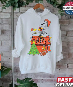 Snoopy And Woodstock Gift Cincinnati Bengals Football Merry Christmas 2024 shirt