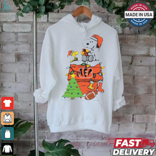 Snoopy And Woodstock Gift Cincinnati Bengals Football Merry Christmas 2024 shirt