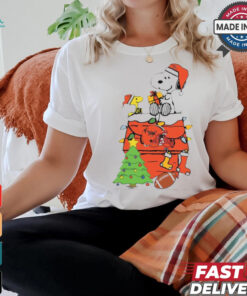 Snoopy And Woodstock Gift Cleveland Browns Football Merry Christmas 2024 shirt