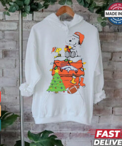 Snoopy And Woodstock Gift Denver Broncos Football Merry Christmas 2024 shirt