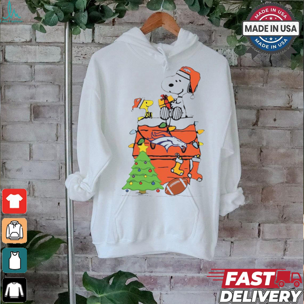 Snoopy And Woodstock Gift Denver Broncos Football Merry Christmas 2024 shirt Snoopy And Woodstock Gift Denver Broncos Football Merry Christmas 2024 shirt