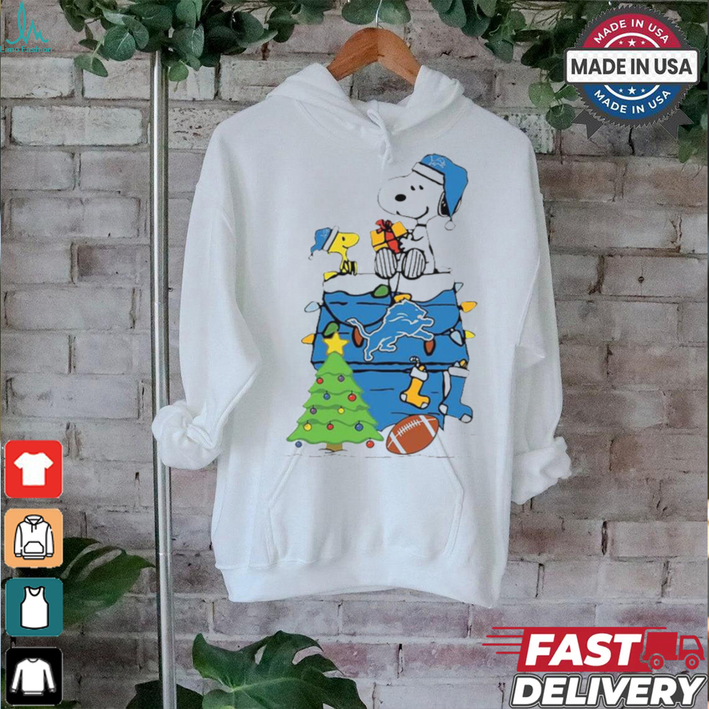 Snoopy And Woodstock Gift Detroit Lions Football Merry Christmas 2024 shirt Snoopy And Woodstock Gift Detroit Lions Football Merry Christmas 2024 shirt
