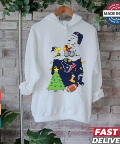 Snoopy And Woodstock Gift Houston Texans Football Merry Christmas 2024 shirt