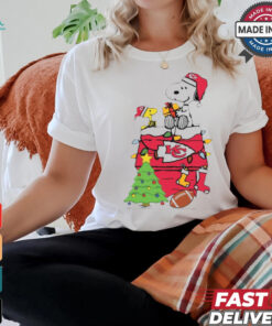 Snoopy And Woodstock Gift Kansas City Chiefs Football Merry Christmas 2024 shirt