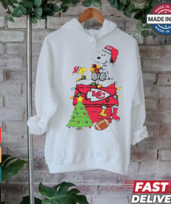 Snoopy And Woodstock Gift Kansas City Chiefs Football Merry Christmas 2024 shirt