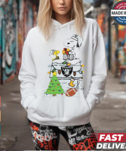 Snoopy And Woodstock Gift Las Vegas Raiders Football Merry Christmas 2024 shirt