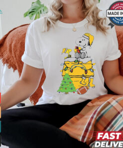 Snoopy And Woodstock Gift Los Angeles Chargers Football Merry Christmas 2024 shirt