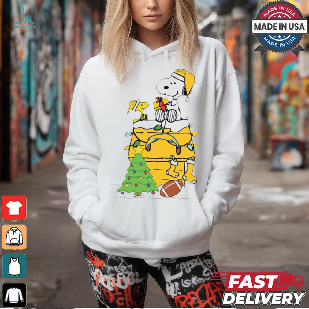 Snoopy And Woodstock Gift Los Angeles Chargers Football Merry Christmas 2024 shirt Snoopy And Woodstock Gift Los Angeles Chargers Football Merry Christmas 2024 shirt