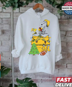 Snoopy And Woodstock Gift Los Angeles Chargers Football Merry Christmas 2024 shirt