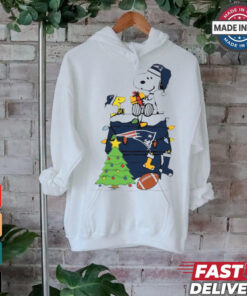 Snoopy And Woodstock Gift New England Patriots Football Merry Christmas 2024 shirt, hoodie, sweater, long sleeve and tank top Snoopy And Woodstock Gift New England Patriots Football Merry Christmas 2024 shirt
