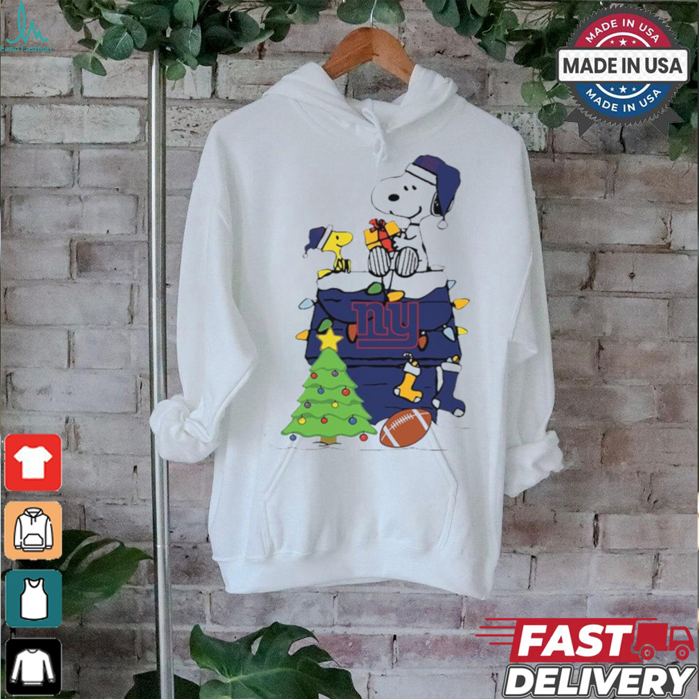 Snoopy And Woodstock Gift New York Giants Football Merry Christmas 2024 shirt Snoopy And Woodstock Gift New York Giants Football Merry Christmas 2024 shirt