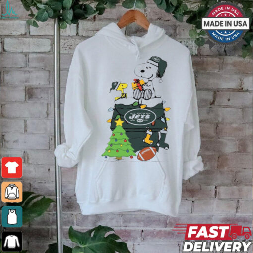 Snoopy And Woodstock Gift New York Jets Football Merry Christmas 2024 shirt