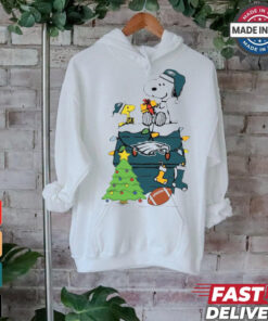 Snoopy And Woodstock Gift Philadelphia Eagles Football Merry Christmas 2024 shirt