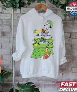 Snoopy And Woodstock Gift Seattle Seahawks Football Merry Christmas 2024 shirt