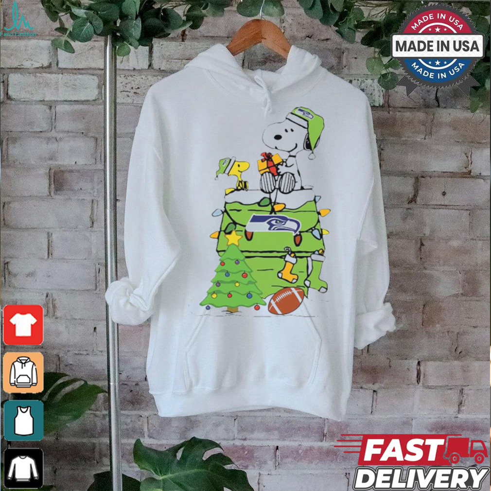 Snoopy And Woodstock Gift Seattle Seahawks Football Merry Christmas 2024 shirt Snoopy And Woodstock Gift Seattle Seahawks Football Merry Christmas 2024 shirt