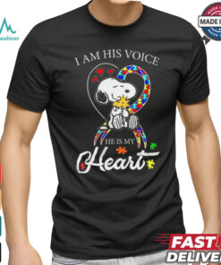 Snoopy Autism – His Voice My Heart shirt