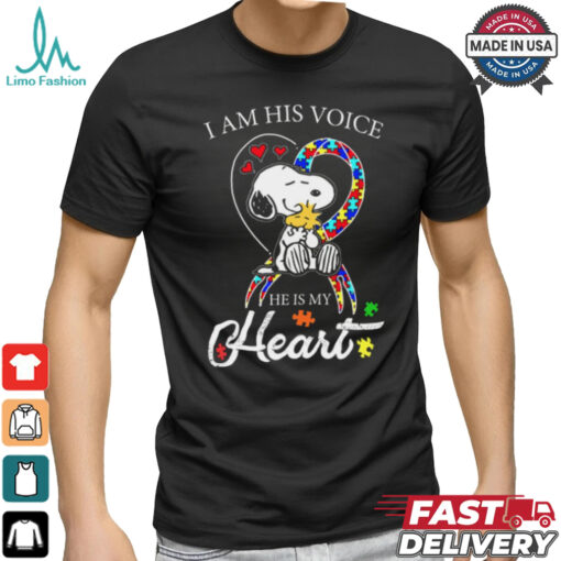 Snoopy Autism – His Voice My Heart shirt