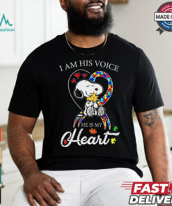 Snoopy Autism – His Voice My Heart shirt