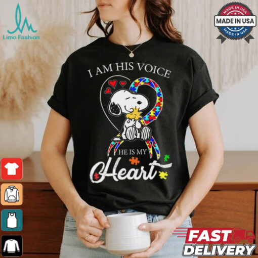 Snoopy Autism – His Voice My Heart shirt