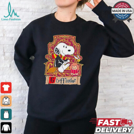 Snoopy Gryffindor Hogwarts house Harry Potter shirt