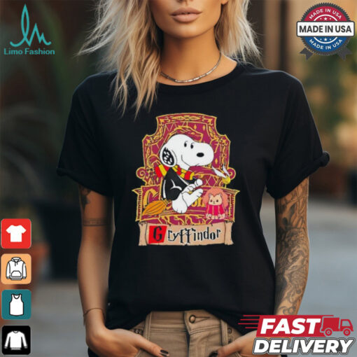 Snoopy Gryffindor Hogwarts house Harry Potter shirt