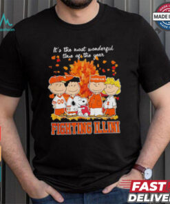 Snoopy Illinois Fighting Illini Fall the most beautiful time of the year shirt, hoodie, sweater, long sleeve and tank top Snoopy Illinois Fighting Illini Fall the most beautiful time of the year shirt