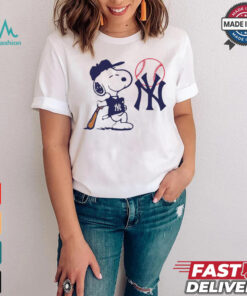 Snoopy Peanuts New York Yankees MLB baseball shirt