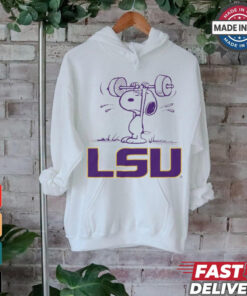 Snoopy Peanuts x LSU Tigers Athletics t shirt