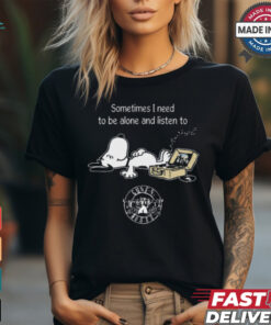 Snoopy Sometimes I Need To Be Alone And Listen To Guns N’ Roses Logo shirt