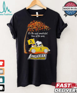 Snoopy driving car Appalachian State Mountaineers Fall the most wonderful shirt