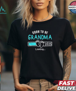 Soon to be grandma 2025 loading promoted to grandma 2025 shirt