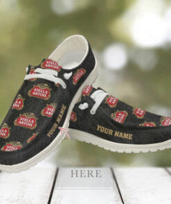 Stella Artois Custom Name Hey Dude Shoes