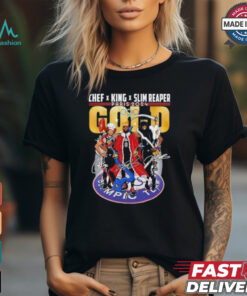 Stephen Curry, Lebron James And Kevin Durant Chef X King X Slim Reaper Paris 2024 Shirt