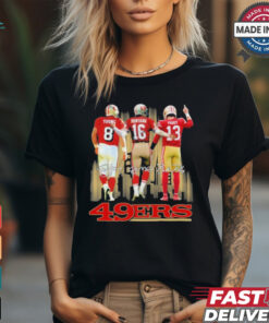 Steve Young, Joe Montana And Brock Purdy San Francisco 49ers Skyline Signatures Shirt