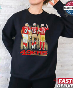 Steve Young, Joe Montana And Brock Purdy San Francisco 49ers Skyline Signatures Shirt