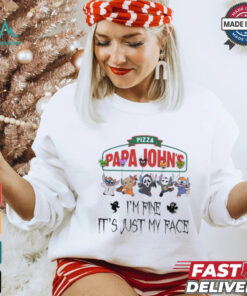 Stitch Horror Character X Papa John’s I’m Fine It’s Just My Face Halloween Shirt, hoodie, sweater, long sleeve and tank top Stitch Horror Character X Papa John’s I’m Fine It’s Just My Face Halloween Shirt