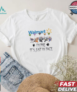 Stitch Horror Character X Walmart I’m Fine It’s Just My Face Halloween Shirt