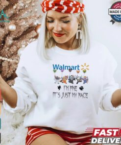 Stitch Horror Character X Walmart I’m Fine It’s Just My Face Halloween Shirt