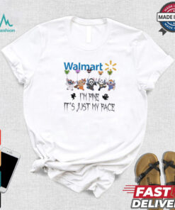 Stitch Horror Character X Walmart I’m Fine It’s Just My Face Halloween Shirt