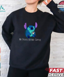 Stitch No Talkie Before Coffee T Shirt